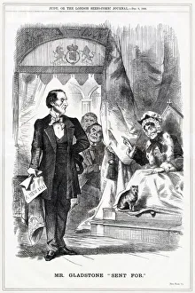 Franchise Prints: Cartoon, Mr Gladstone Sent For