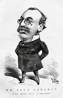 Cartoon, Mr John Corlett, Sporting Times editor