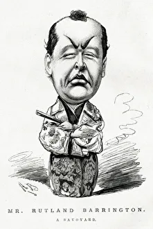 Acte Gallery: Cartoon, Mr Rutland Barrington, The Mikado