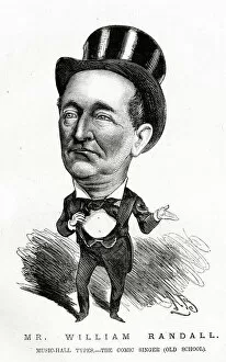 Cartoon, Mr William Randall, comic singer