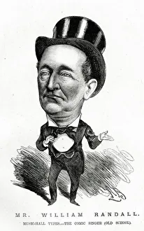 Acte Gallery: Cartoon, Mr William Randall, comic singer