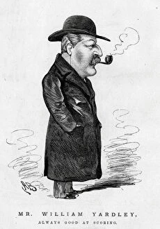 Cartoon, Mr William Yardley, English cricketer and writer