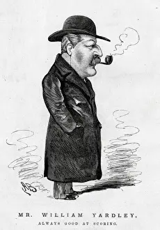 Cartoon, Mr William Yardley, English cricketer and writer