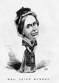 Acte Gallery: Cartoon, Mrs Leigh Murray, English actress