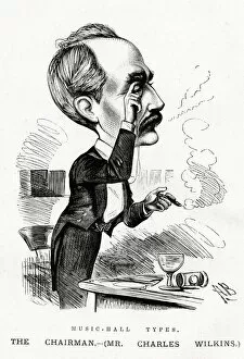 Chairman Collection: Cartoon, Music Hall Types, Mr Charles Wilkins