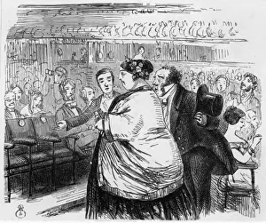 Embarrassing Prints: Cartoon, narrow theatre seats