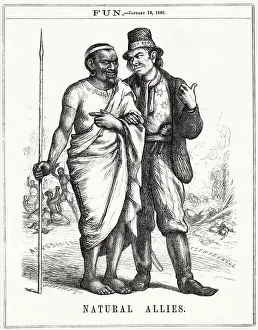 Subjects Gallery: Cartoon, Natural Allies (Irish Republic and Abyssinia)