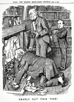 Cartoon, Nearly Out This Time! Irish Home Rule
