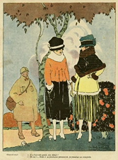 Images Dated 16th October 2015: Cartoon, In need of an interpreter, WW1