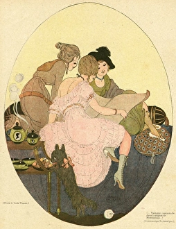 Cartoon, News from Montauban, WW1 Cartoon, News from Montauban, WW1