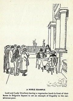 Frugality Collection: Cartoon, A Noble Example