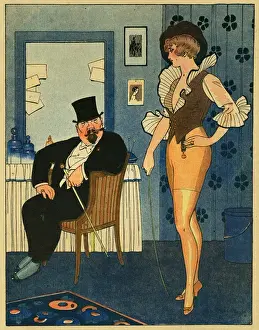Profit Prints: Cartoon, A nouveau riche man, WW1