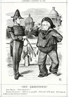 Tenniel Gallery: Cartoon, Off Greenwich (Gladstone and Bright)