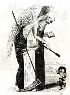 Cartoon, Old Father Time