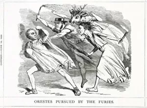 Cartoon, Orestes Pursued by the Furies