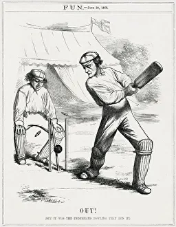 Competing Prints: Cartoon, Out! (Disraeli and Gladstone)