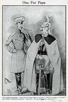 Papa Gallery: Cartoon, One For Papa, WW1