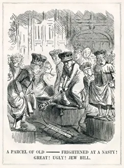 Images Dated 27th December 2019: Cartoon, A Parcel of Old ------ Frightened at a... Bill
