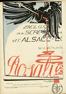 Agreement Gallery: Cartoon, The peace treaty, WW1