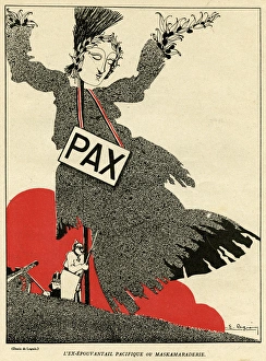 Tattered Gallery: Cartoon, The peaceful ex-scarecrow, WW1