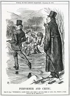 Images Dated 5th February 2020: Cartoon, Performer and Critic (Gladstone and Disraeli)