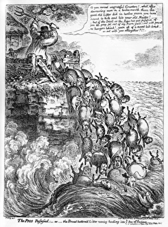 Cartoon, The Pigs Possessed Cartoon, The Pigs Possessed