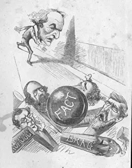 Bowling Prints: Cartoon, Political Skittles