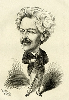Images Dated 21st April 2017: Cartoon portrait, Alfred Nelson, actor