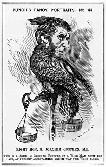Images Dated 6th March 2020: Cartoon portrait, GEORGE JOACHIM GOSCHEN