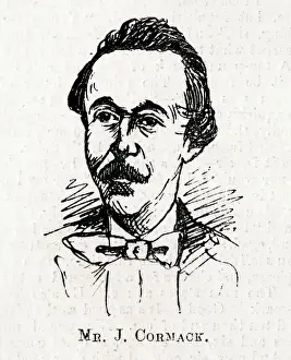 Cartoon portrait, John Cormack, ballet dancer, choreographer