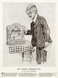 Boar Prints: Cartoon portrait, JOHN MASEFIELD (1878 - 1967)