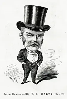 Acte Prints: Cartoon portrait, Mr E B Hartt, Acting Manager
