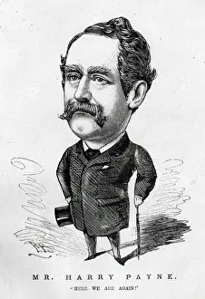 Acte Prints: Cartoon portrait, Mr Harry Payne, pantomime clown
