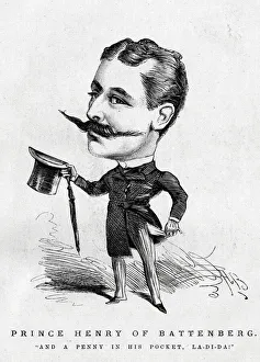 Acte Gallery: Cartoon portrait, Prince Henry of Battenberg