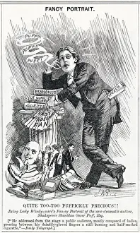 Wilde Prints: Cartoon portrait, Quite Too-Too Puffickly Precious