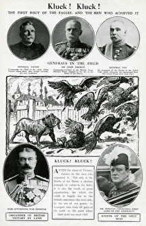Cartoon and portraits, Kluck! Kluck!, WW1 Cartoon and portraits, Kluck! Kluck!, WW1