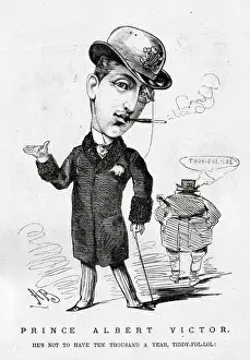 Entracte Prints: Cartoon, Prince Albert Victor