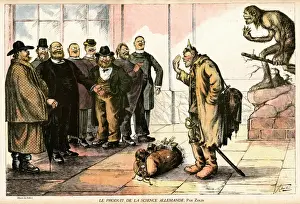 Stealing Prints: Cartoon, The product of German science, WW1