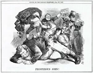 Tenniel Gallery: Cartoon, Prosperous John! (high prices)