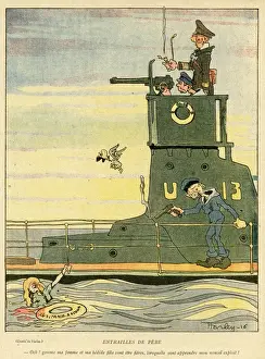 Lifebelt Prints: Cartoon, How proud... WW1