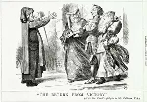 Disraeli Gallery: Cartoon, The Return From Victory (Disraeli and Reform)
