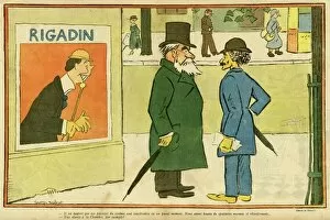 Images Dated 6th November 2015: Cartoon, Rigadin film, WW1