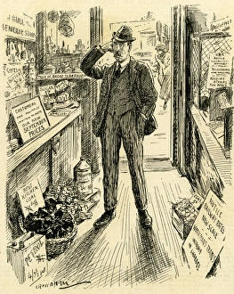 Grocers Gallery: Cartoon on Rising Prices