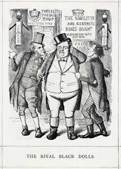 Depiction Prints: Cartoon, The Rival Black Dolls (India Bill)
