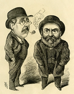 Images Dated 21st April 2017: Cartoon, Robert Soutar, actor, and Meyer Lutz, composer