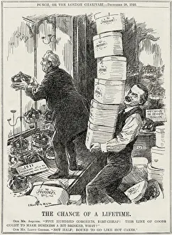 Cash Prints: Cartoon, Sale of Peerages by Lloyd George and Asquith
