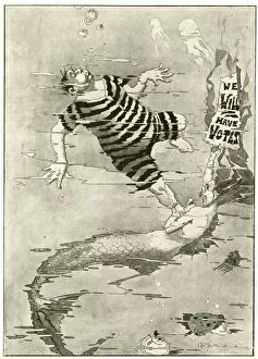 Mermaids Collection: Cartoon, A Seasonal Warning, MPs Beware