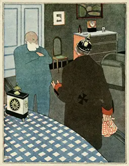 Junk Prints: Cartoon, A shady deal, WW1