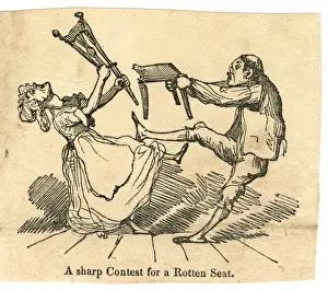 Cartoon, A sharp Contest for a Rotten Seat