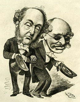 Angus Collection: Cartoon, Sir Michael Costa and Sir Julius Benedict